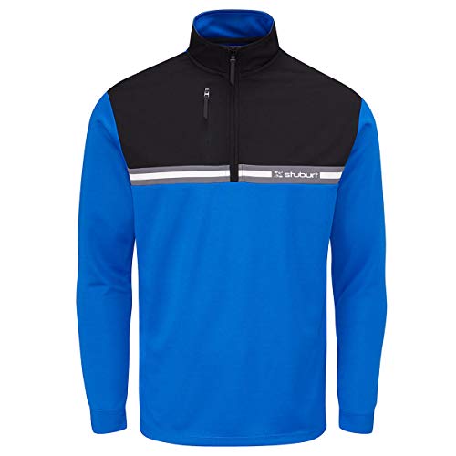 Stuburt Golf Herren Flitton Half Zip Thermal Midlayer Sweater - Royal - S von Stuburt