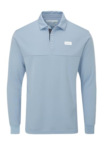 Stuburt Golf - Sport Tech Long Sleeve Polo Golf Shirt - Chamray - Large von Stuburt