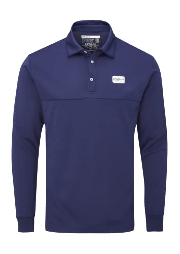 Stuburt Golf - Sport Tech Long Sleeve Polo Golf Shirt - Midnight - Small von Stuburt