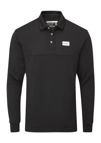 Stuburt Golf - Sport Tech Long Sleeve Polo Golf Shirt - Schwarz - Large von Stuburt
