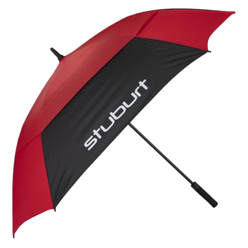 Stuburt SBUMB1260 Regenschirm mit doppeltem Baldachin, 167,6 cm, Rot von Stuburt