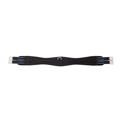 Stübben Neopren-Sattelgurt Coolmax Langgurt mit beidseitigem Elastikzug - schwarz - 110cm von Stübben