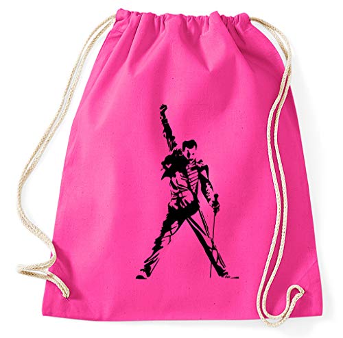 Styletex23 Freddie Fan Turnbeutel Sportbeutel Gym Bag, pink von Styletex23