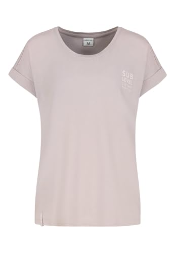 Sublevel Damen T-Shirt Jerseyshirt LSL-523 einfarbiges Kurzarmshirt Rundhals Middle beige XXL von Sublevel