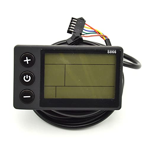 S866 Fahrrad Display LCD Meter für Intelligent Controller Elektrisches Fahrrad Panel SM Stecker Fahrrad,36V-48V B von Sudemota