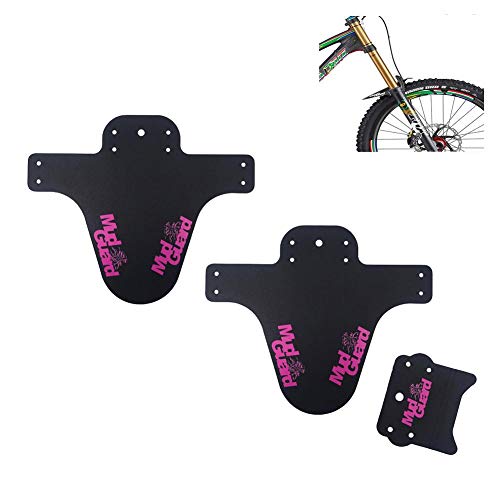 Sue Supply Fahrrad Schutzblech MTB Mudguard Bike Spritzschutz mit Kabelbinder (2 Stücke/pink) von Sue Supply