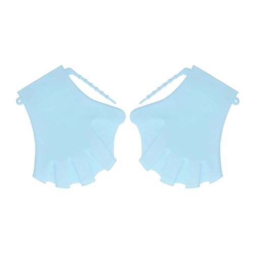 SueaLe 1 Paar Silikon-Schwimmtrainingshandschuh, Schwimmhandschuh, Schwimmhäute für Finger, Wasserhandschuh, Schwimmhäute von SueaLe