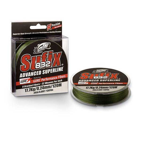 Sufix 832 Advanced Superline Braided Line 250 M Grün 0.480 mm von Sufix