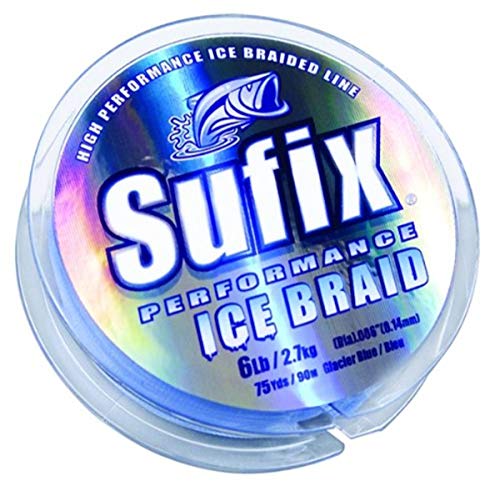 Sufix Ice Braid 10 lb (Glacier Blue, Size- 75 YD Spool) von Sufix