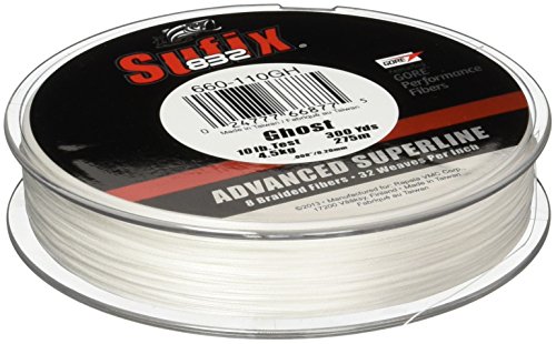 Sufix Unisex-Erwachsene 660-165GH geflochtene Angelschnur, Ghost, 65 lb von Sufix