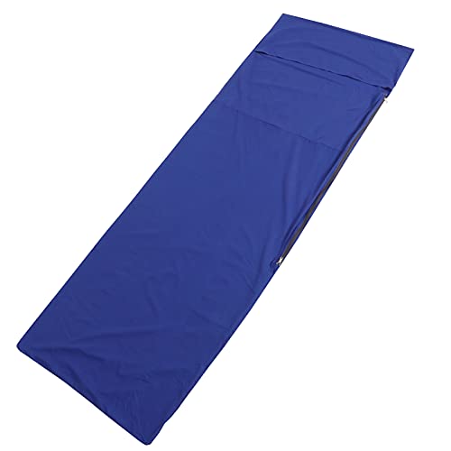 Schlafsack, Leichter tragbarer Camping-Schlafsack aus Reiner Baumwolle, atmungsaktiv, für drinnen und draußen(L) von Suick