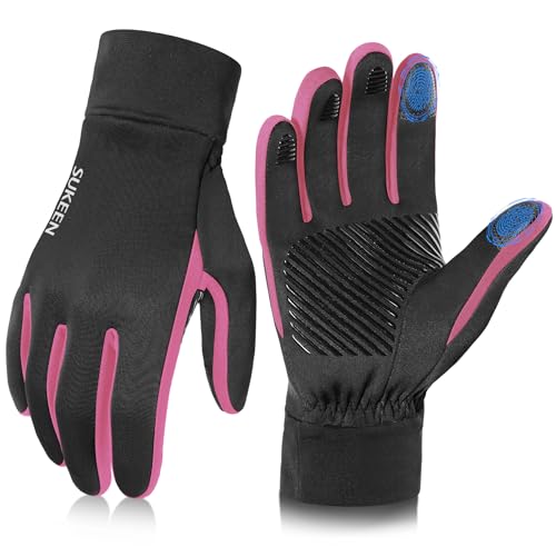 Winter Handschuhe Herren Damen Thermo-Handschuhe Touchscreen Winterhandschuhe Fahrradhandschuhe Anti-Rutsch Winddicht Handschuhe zum Autofahren Radfahren Skifahren Arbeiten Outdoor von Sukeen