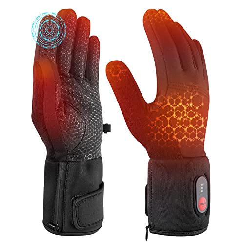 elektrische beheizte Handschuhe für Herren Damen，wiederaufladbar beheizbare Winter Handschuhe für Outdoor Fahrrad Motorad Ski Snowdoard Jagd von Sun Will