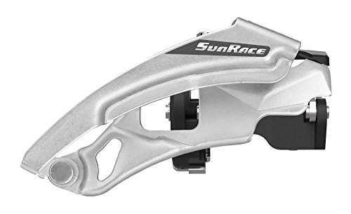 SUN RACE Fdm300 Front Derailleur 3 X 7/8-Speed Dual Pull, Clamp Umwerfer vorne, Silber, ESTANDAR von SunRace