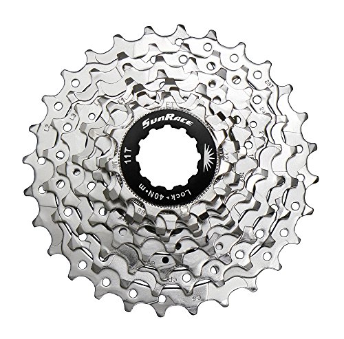 SUNRACE Kassettenzahnkranz CSR919 Mod. 14 9-fach, High Tensile Stahl, Nickel platiniert, HG Shimano kompatibel, Gewicht 273 g 11 -12-13-15-17-19-21-23- 25 Z. von SunRace