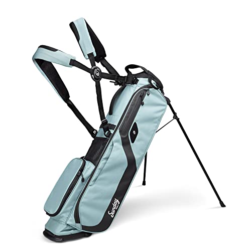 Sunday Golf EL Camino Golftasche von - Leichte Standtasche mit doppeltem Gurt - Einfach zu tragen - Passend für einen kompletten Schlägersatz. Perfekt für Wanderer, Golfwagen (Meerschaum) von Sunday Golf