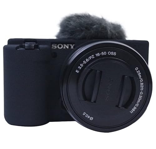 Kameratasche aus Silikongel für Sony ZV-E10, Schwarz , Lässiger Tagesrucksack von SundayZaZa