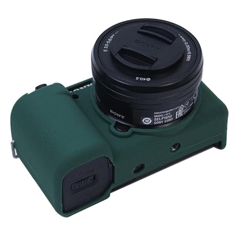 Kameratasche aus Silikongel für Sony ZV-E10, grün, Lässiger Tagesrucksack von SundayZaZa