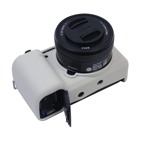 Kameratasche aus Silikongel für Sony ZV-E10, weiß, Lässiger Tagesrucksack von SundayZaZa