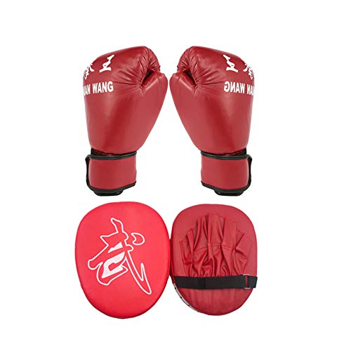 Box Handschuh Herren Box Handschuh Kickboxhandschuhe Boxhandschuhe für Kampfkünste Schlaghandschuhe Boxsackhandschuhe Punch-Pads Boxen Handschuhe red,Freesize von Sunfauo