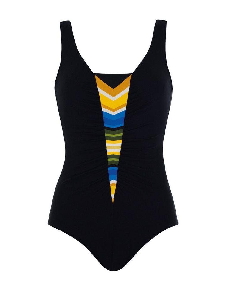 Sunflair Badeanzug Beach Basic Black & Multicolor Shapewear Badeanzug mit Stützfutter von Sunflair