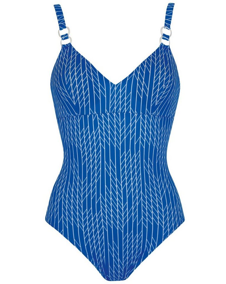 Sunflair Badeanzug Beach Fashion blau/weiß Badeanzug mit entfernbaren Softcups und Vollfütterung von Sunflair