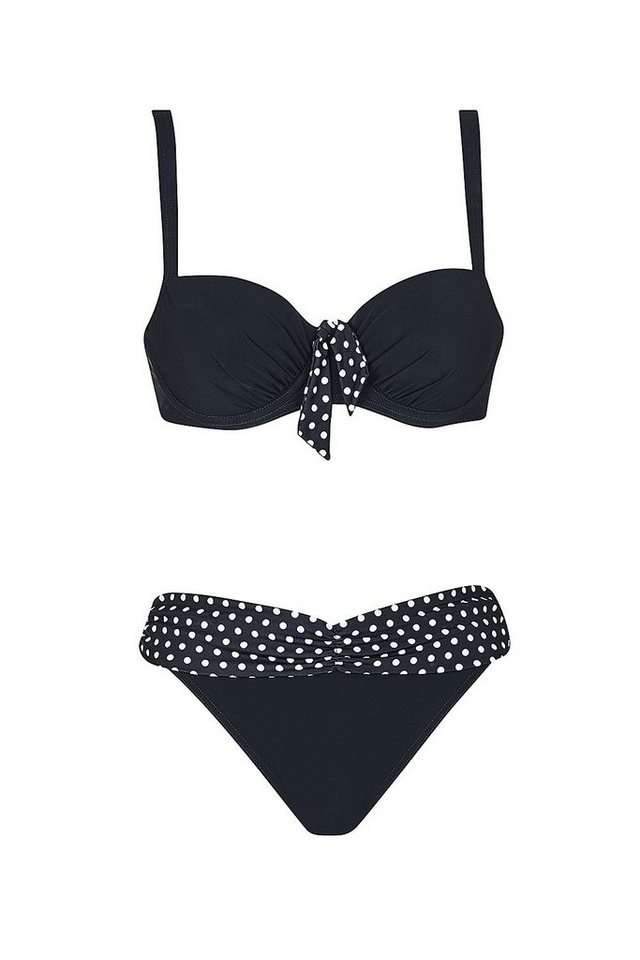Sunflair Bügel-Bikini Happy Black (2-St) Bikini mit Softschale und Formbügel Happy Black NOS mit UV-Schutz 50+ von Sunflair