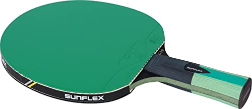 Sunflex® Color COMP G50 Tischtennisschläger | Wettkampfschläger | anatomischer Griff | ITTF zertifizierter grüner Belag | für Profis & Vereinsspieler von Sunflex