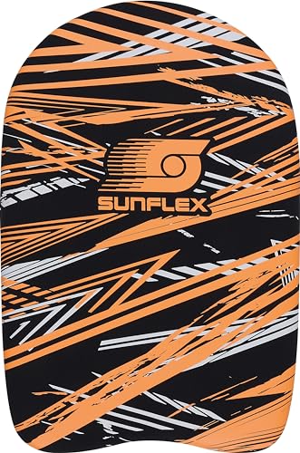 Sunflex® Kickboard Action Pro Orange | Neopren Schwimmbrett für Schwimmen Lernen | Schwimmbad Pool Meer | Schwimmhilfe für Kinder und Erwachsene | Training und Spaß im Wasser von Sunflex