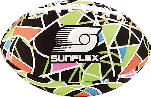 Sunflex® Neopren American Football Color Pro | sehr griffig und lässt sich ideal Werfen und Fangen | Ball weich und leicht für den Strand und den Garten | extrem robust und für jede Altersgruppe von Sunflex