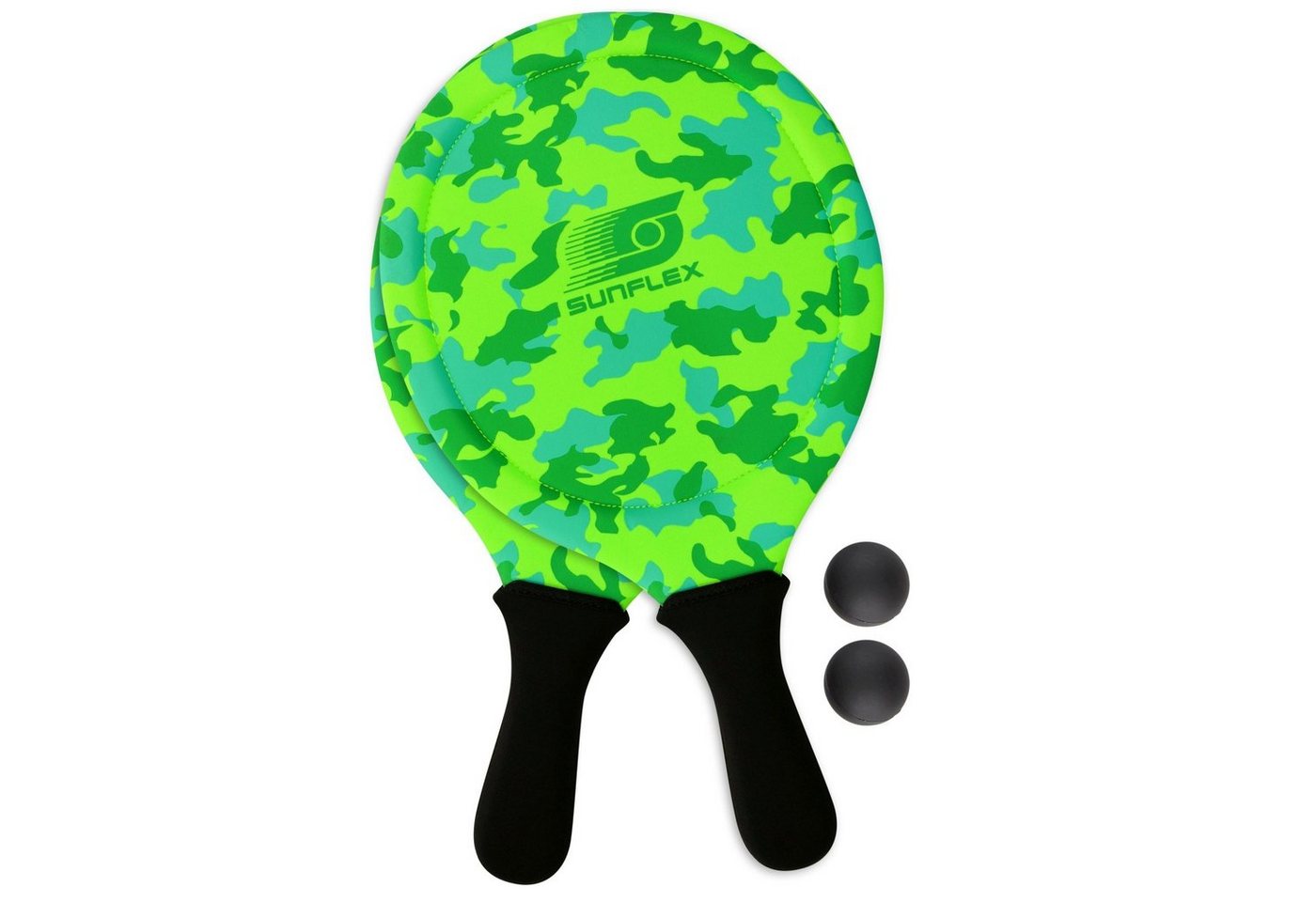 Sunflex Beachballschläger sunflex Beach Ball Set Camo grün, Wasserfest, extrem stabil und griffig von Sunflex