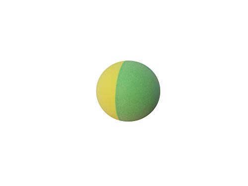 Sunflex Tischtennisball Orange , Bier-Bong Ball, Bastel Ball Tischtennis Jumbo Tischtennis-Schläger (5 x Tischtennisball Grün - Gelb) von Sunflex