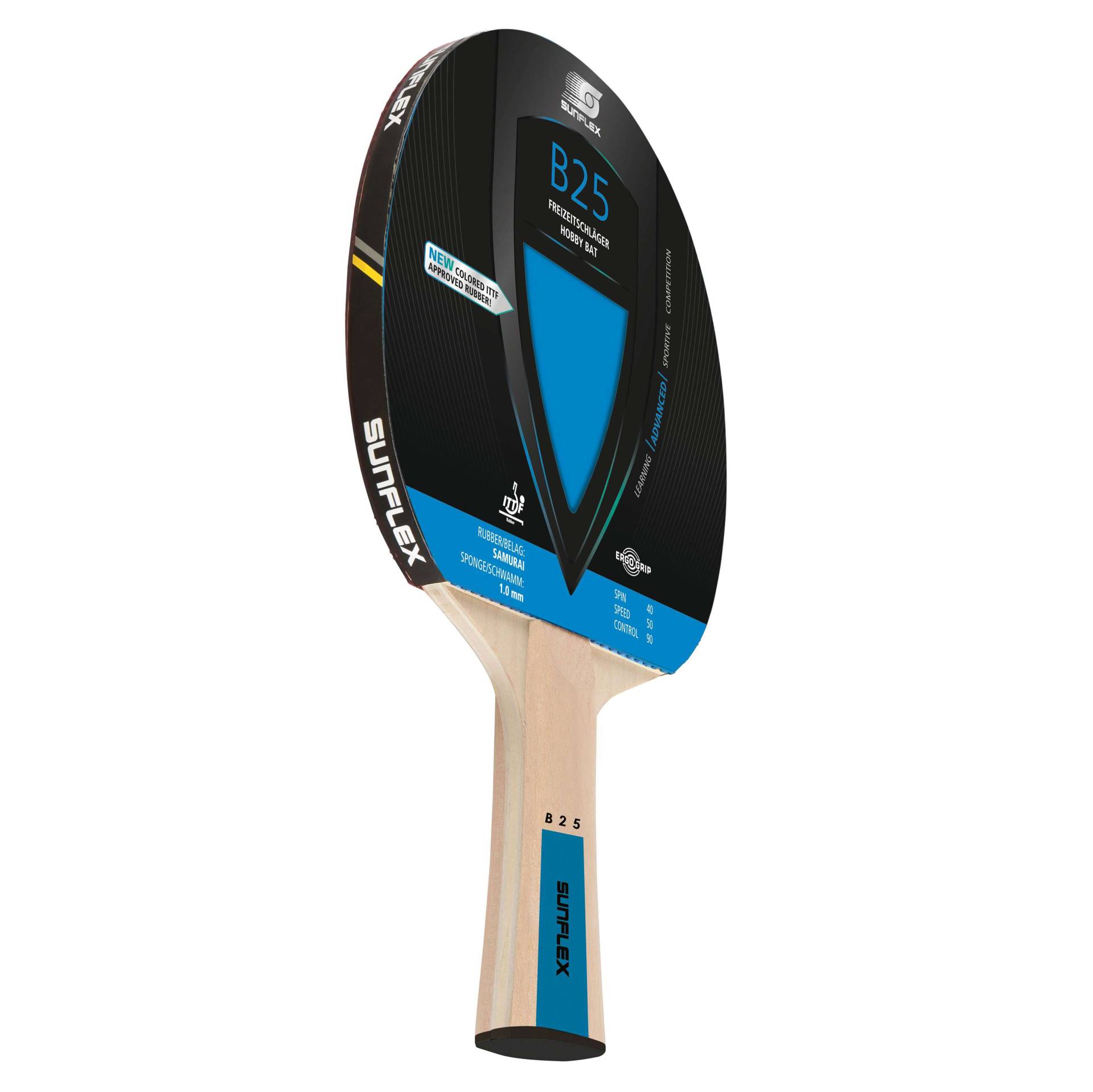 Sunflex Tischtennisschläger "Color Comp B25", Blau von Sunflex