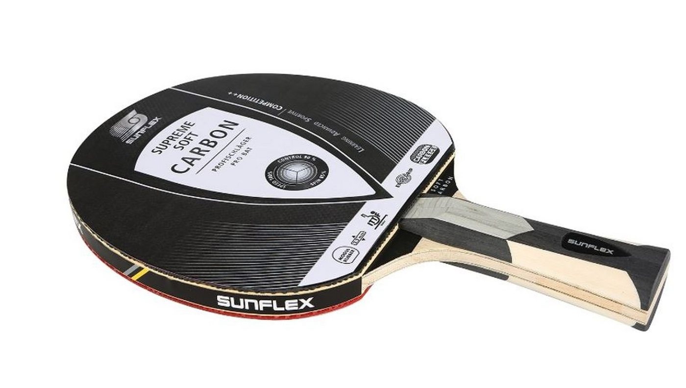Sunflex Tischtennisschläger Supreme Soft Carbon, Tischtennis Schläger Racket Table Tennis Bat von Sunflex