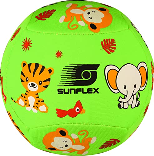 Sunflex® Youngster Jungle Neoprenball Size 2 | Kinderball Ballspielen | Kindgerecht mit rutschfestem Grip | mit robuster Gummiblase | Spielball für Wasser und Land von Sunflex