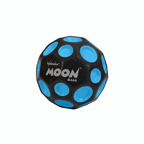 Sunflex x Waboba Moon Ball Blau | Springball | Springender Gummiball | Ballkrater Erzeugen knallendes Geräusch | Leicht Greifbar | Flummies für Kinder | Bouncing Ball von Sunflex