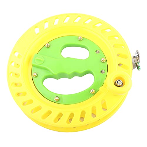 22-cm-Drachenrolle, Kunststoff-Angelschnur-Spulenrolle, Radhalter-Aufwickelwerkzeug-Zubehör, Drachenschnurrolle für Kinder und Jugendliche (Gelbgrün) von Sunisfa