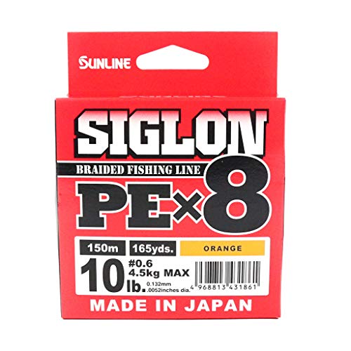 Sunline Siglon PE X8 150 m 10LB/4,5kg PE #0,6 Orange von Sunline