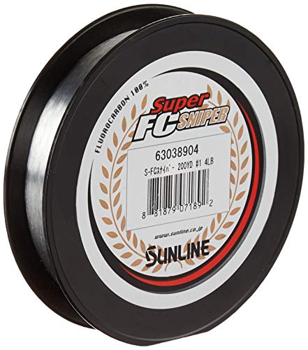 Sunline Super FC Sniper Fluorocarbon Angelschnur (Natürlich, transparent, 3,2 kg/200 Meter) von Sunline