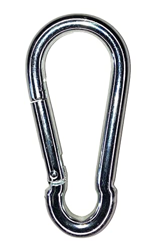 Sunload Feuerwehr-Karabiner Stahl verzinkt Karabinerhaken (11 x 120) von Sunload