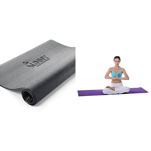 Sunny Health & Fitness Ausrüstung Matte NO. 074-XS + Yoga Matte NO. 031-P von Sunny Health & Fitness