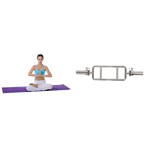 Sunny Health & Fitness Yoga Matte NO. 031-P + 86cm Olympische Trizepsstange OB-34 von Sunny Health & Fitness