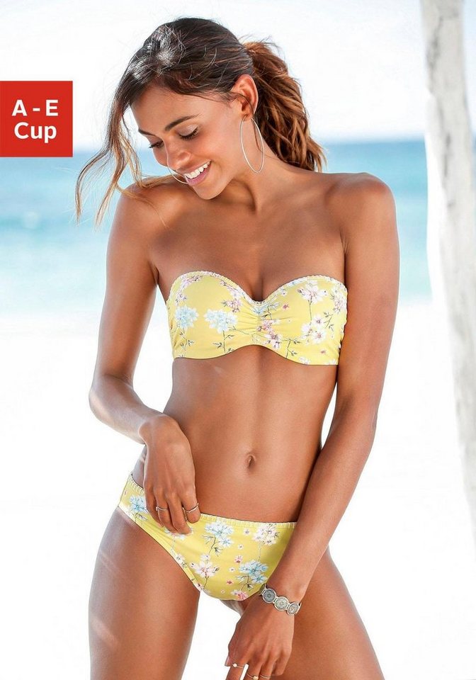 Sunseeker Bügel-Bandeau-Bikini-Top Ditsy, mit Häkelkante von Sunseeker