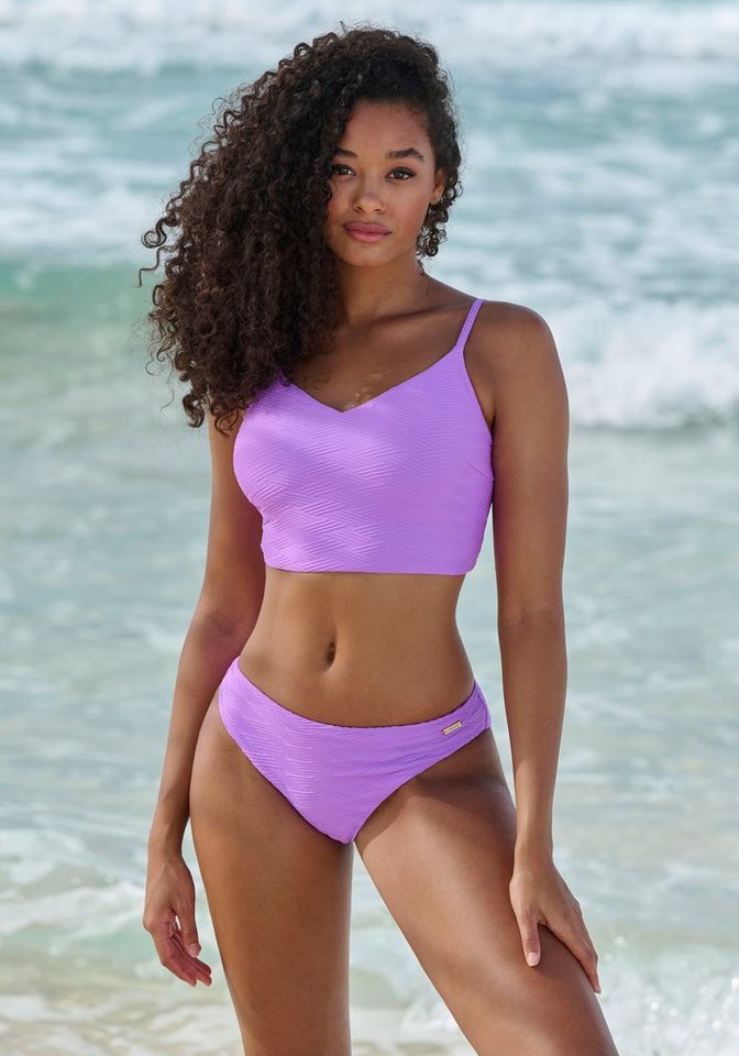 Sunseeker Crop-Bikini-Top Loretta, mit Strukturmuster von Sunseeker