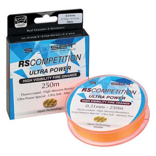 Sunset Rs Competition Ultra Power Hi-visibility 1000 M Monofilament Durchsichtig 0.310 mm von Sunset