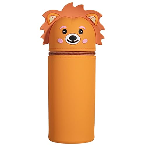 Silikon Federmäppchen,Federmäppchen Reißverschluss,Pencil case,Federmäppchen aus Weichem Silikon,Cartoon Federmäppchen,Unisex Stiftemappe,Stiftetasche Pencil Case,Große Kapazität Briefpapier Pouch von Sunshine smile