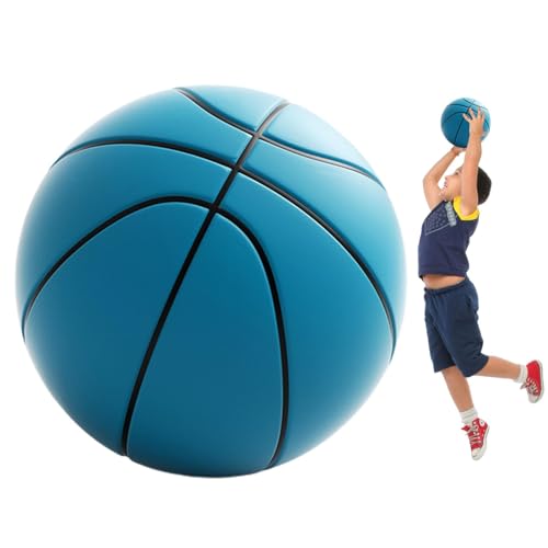 Silent Basketball, 24cm Leiser Basketball, Lautloser Basketball, hochdichter Schaumstoff Silence Basketball mit 3D-Textur, Indoor Basketball für Training, Schaumstoffball für Kinder Erwachsene von Supatmul