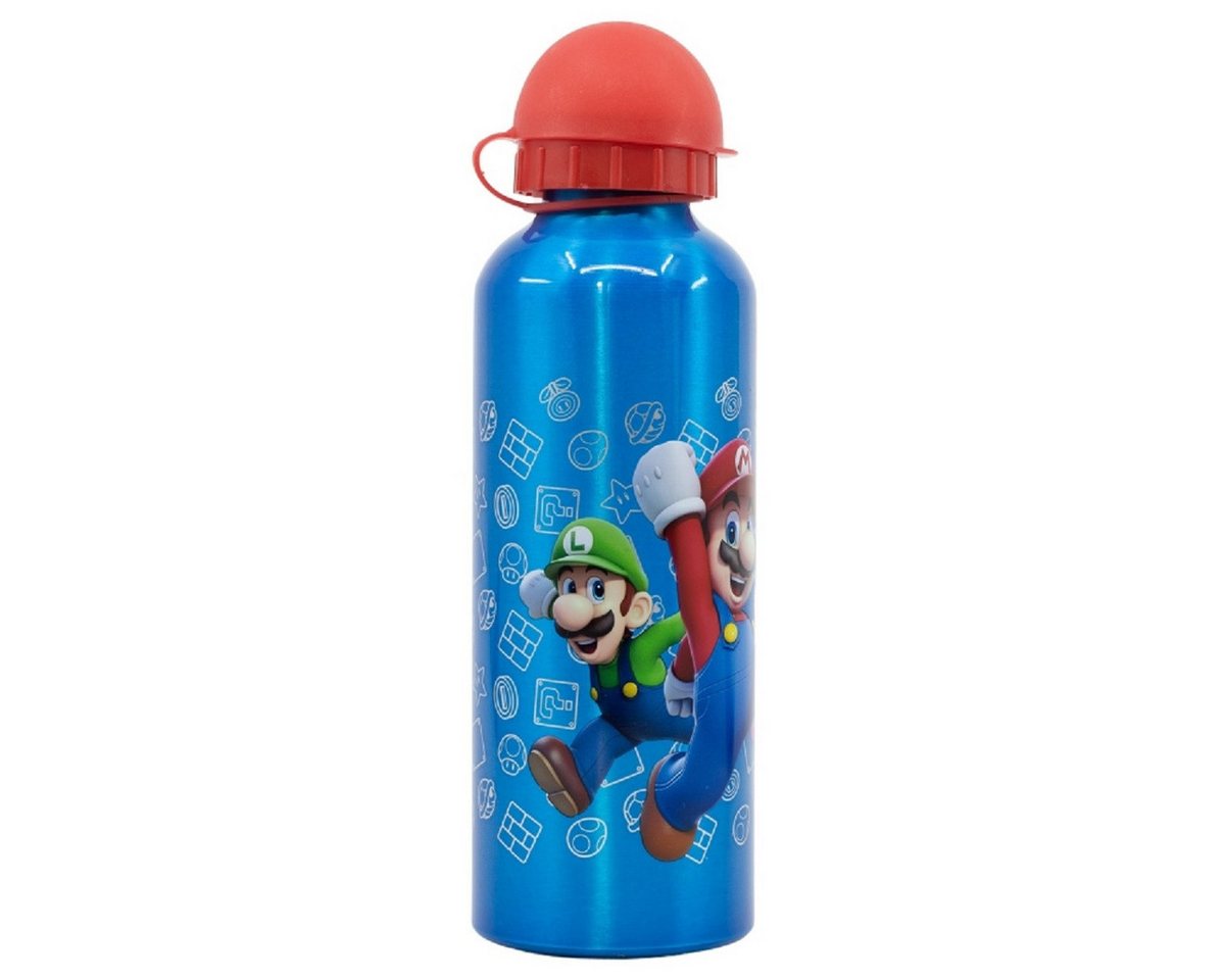 Super Mario Trinkflasche Distorsion Aluminium Trinkflasche 530 ml – Ideal für Fans von Super Mario