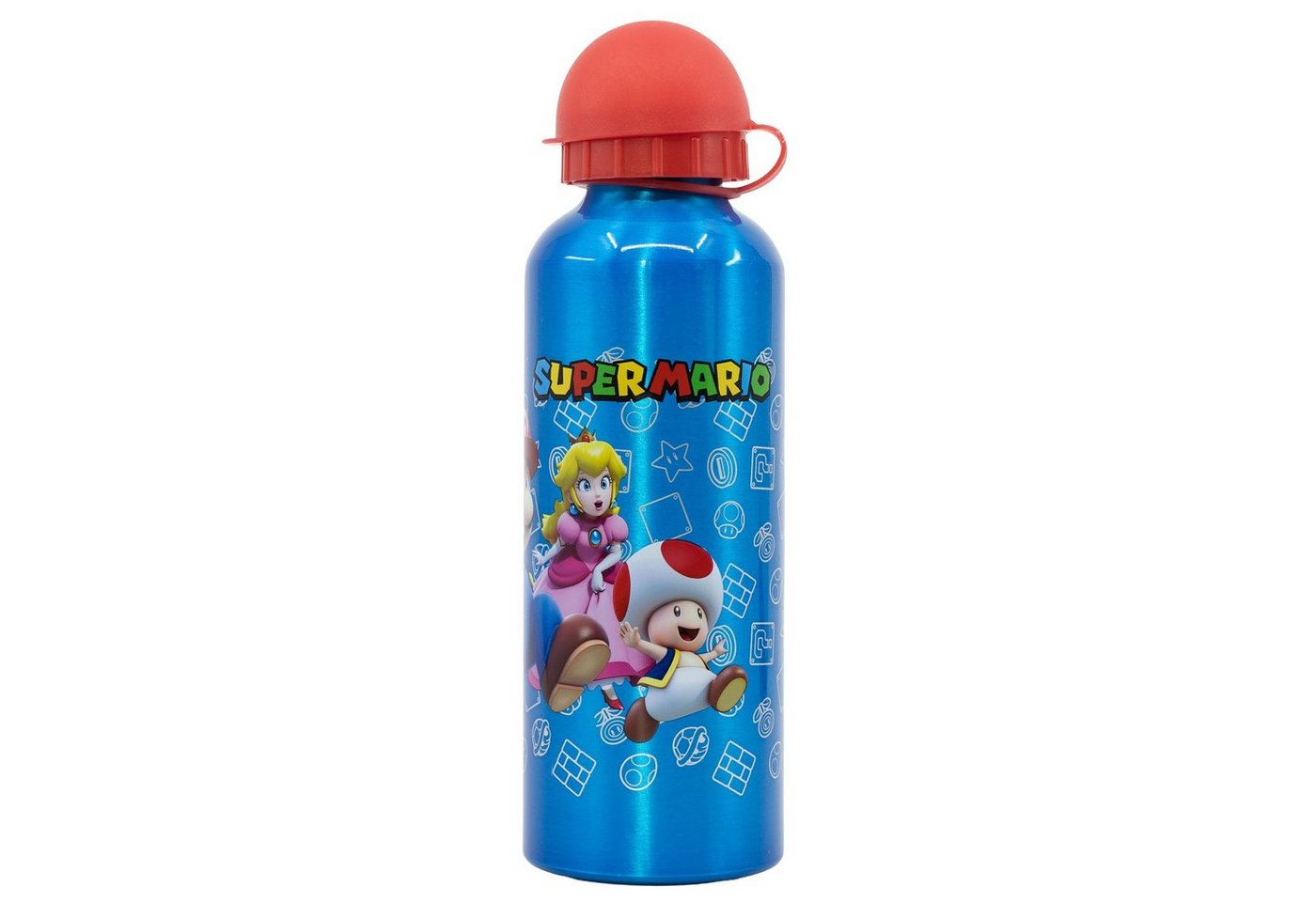 Super Mario Trinkflasche Super Mario Luigi Peach Toady Wasserflasche Flasche 650 ml von Super Mario