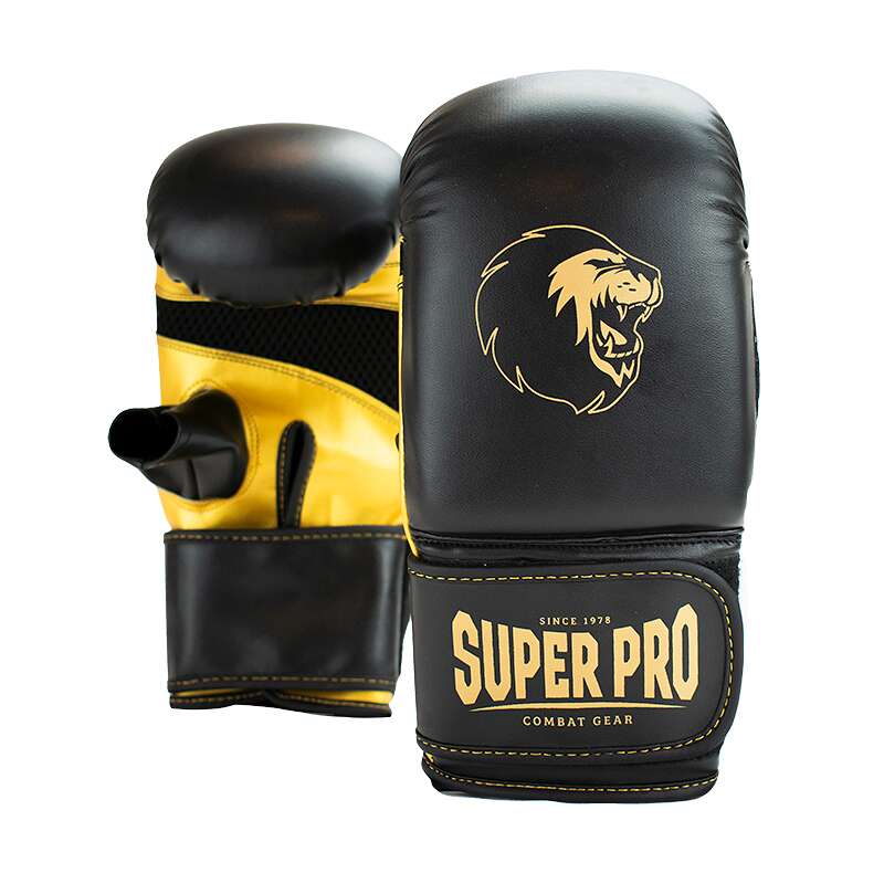 Super Pro Boxhandschuhe "Victor", L, Schwarz-Gold von Super Pro